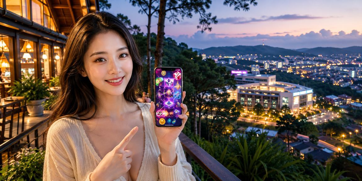 Người dùng Đà Lạt sử dụng ứng dụng casino trên điện thoại với phong cách thời thượng