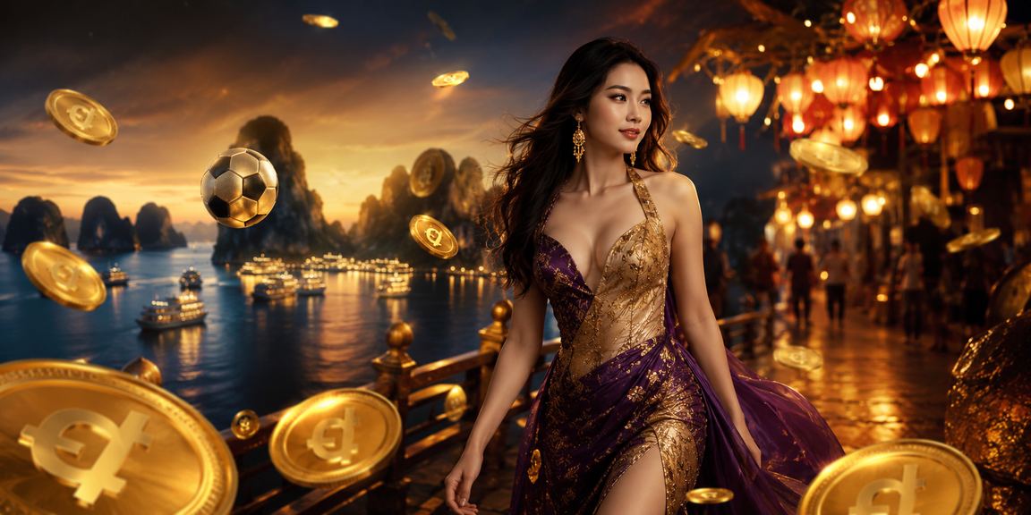 Người chơi đặt kèo bóng đá tại chợ đêm Hạ Long dưới ánh đèn